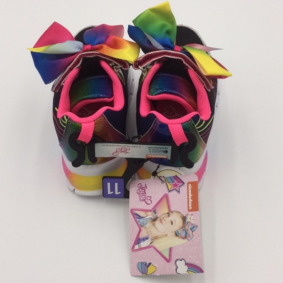 Nickelodeon JoJo Siwa Girls Athletic Sneakers Running Shoes Size 11 - Picture 3 of 15